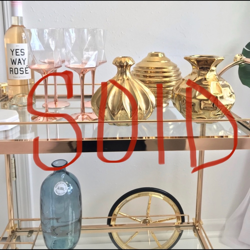 Decorative Gold Vase Set